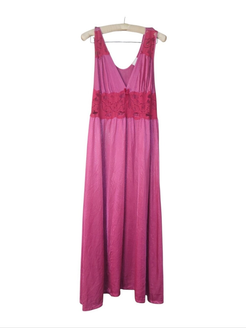 Vintage Quiet Moments Pink Lingerie Nightgown Nighty M Made USA